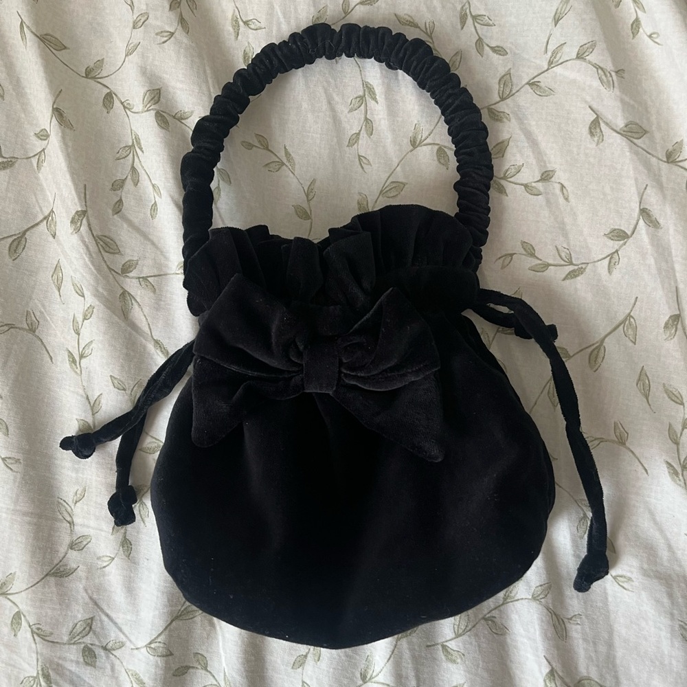 The Children's Place Black Velvet Mini Bag